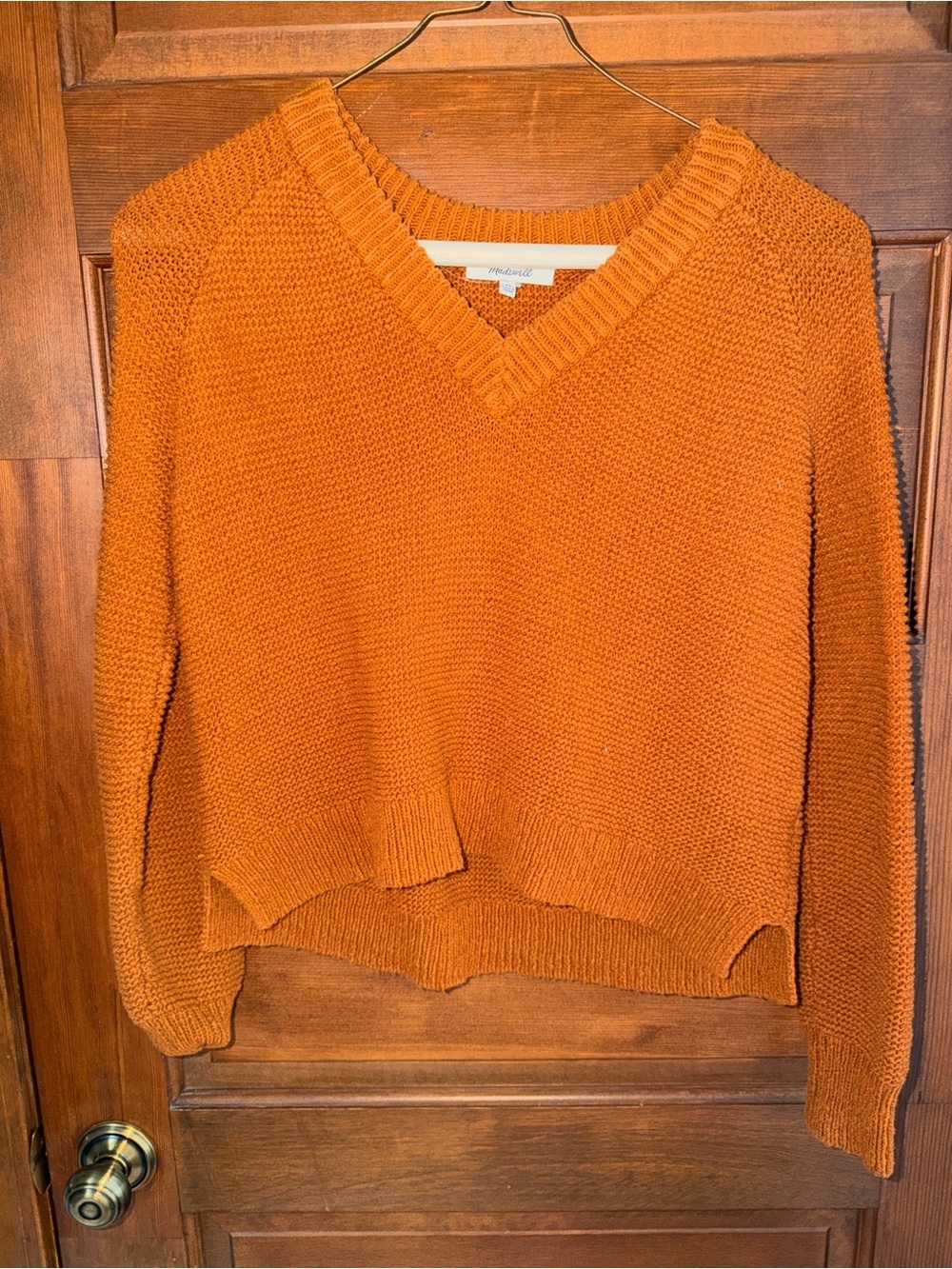 MADEWELL VNECK KNIT SWEATER